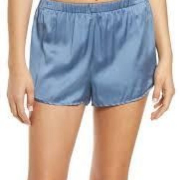 SKIMS Pants - SKIMS ARCTIC BLUE SILK SLEEP TAP SHORTS | SIZE 2X | MSRP $78 | NWT